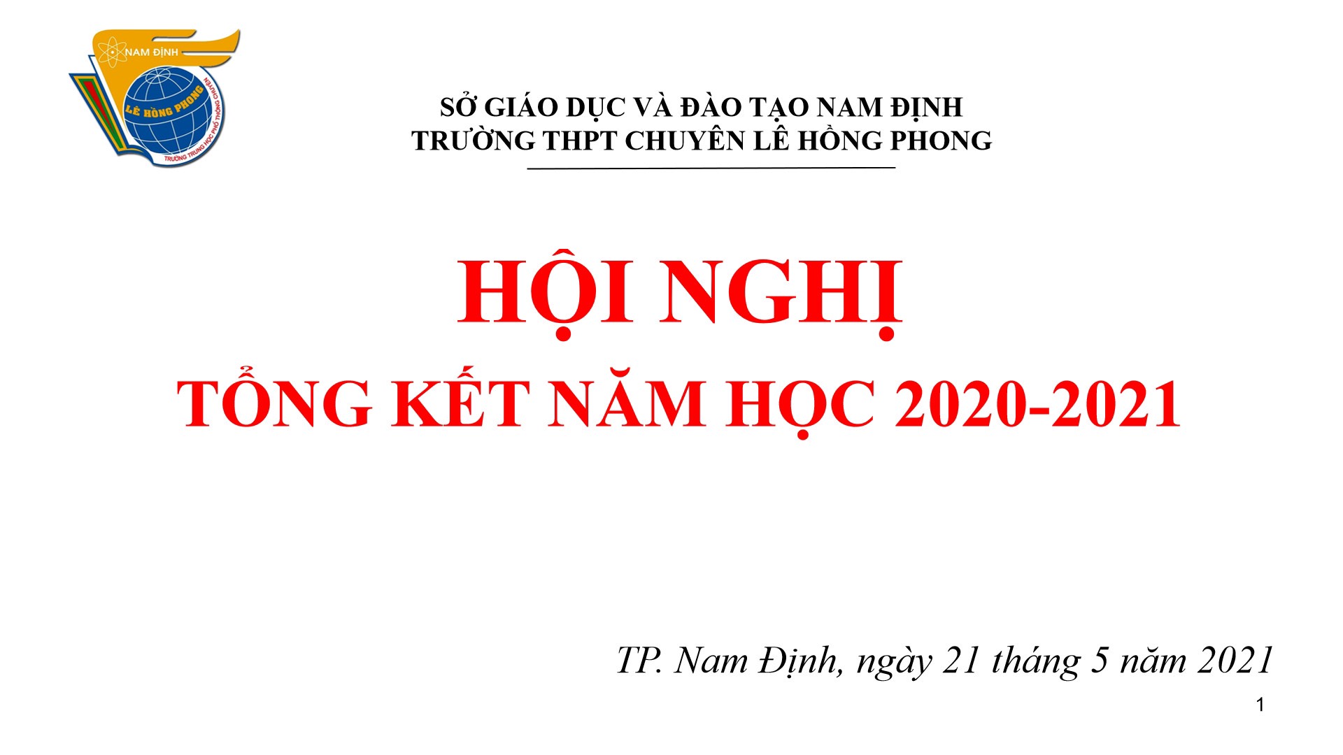 Hội nghị tổng kết năm học 2020-2021