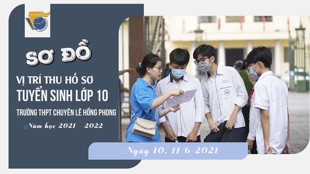 Sơ đồ vị trí thu hồ sơ tuyển sinh lớp 10 trường THPT chuyên Lê Hồng Phong năm học 2021 - 2022