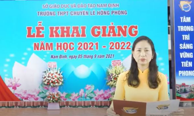 Diễn văn khai giảng năm học 2021 - 2022