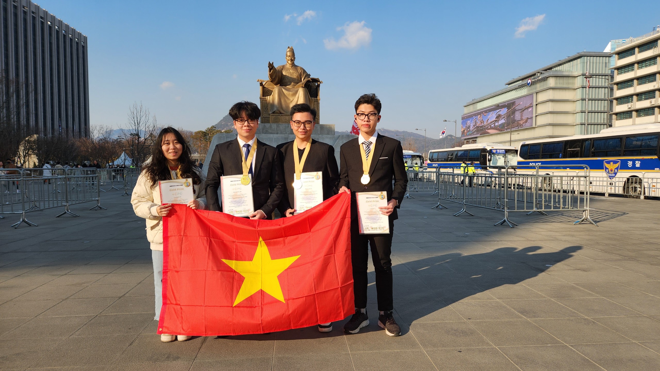 Học sinh trường THPT chuyên Lê Hồng Phong, Nam Định đoạt Huy chương Vàng Olympic Phát minh và Sáng tạo Thế giới WICO năm 2023