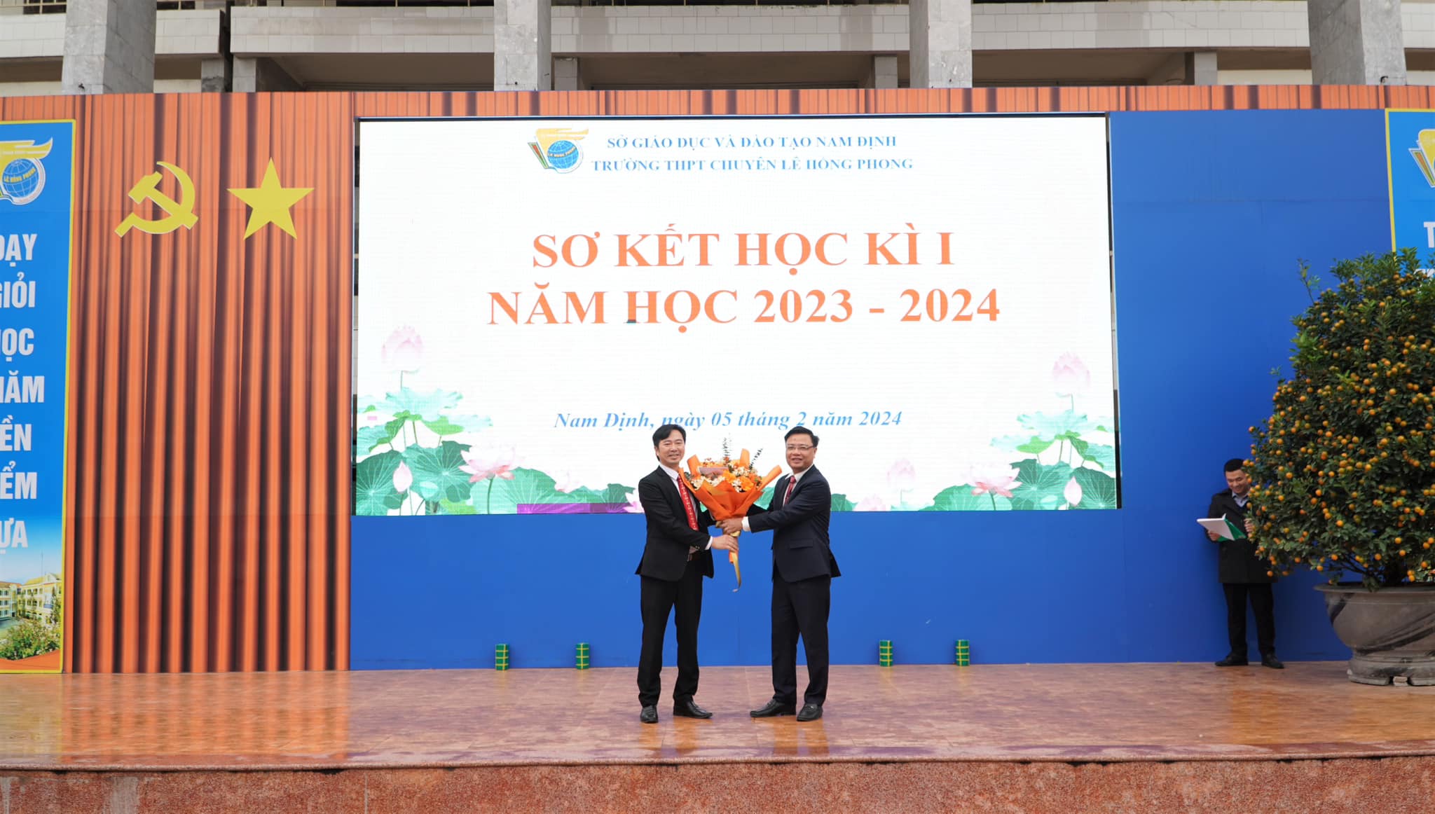 Trường THPT chuyên Lê Hồng Phong tổ chức Lễ Sơ kết học kỳ I, năm học 2023-2024